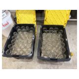 2 totes full of quarts jars