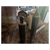 Oxygen and acetylene cutting tanks