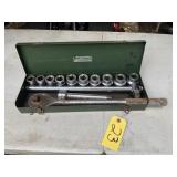 S-K 3/4in Socket and Ratchet Set