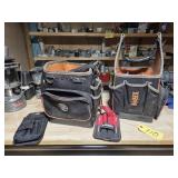 2 Klein Tool Totes and 2 Husky Pouches