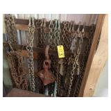 Chains and come along