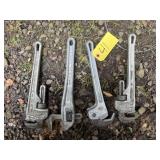 4-14in Ridgid Pipe Wrenches