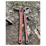 2-24in Ridgid Pipe Wrenches