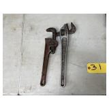 2 Ridge Pipe Wrenches