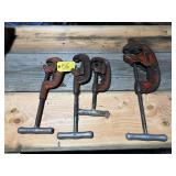 4 RIDGID pipe cutters