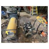 Torpedo Heater and Pressure Washer
