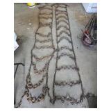 Set of Double Ring Tractor Chains