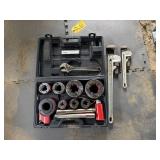 Ratcheting Pipe Threader, Wrenches