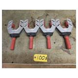 4- Bessey One Handed Edge Clamps