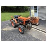 Kubota B7100D with 2 attachments