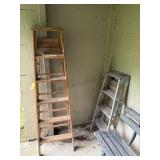 6ft and 4ft Wood Step Ladders