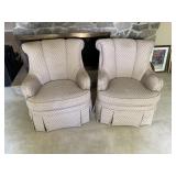 Two Trombettaï¿½s Upholstered Arm Chairs