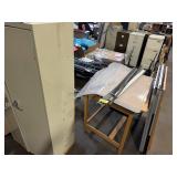 Drafting Table, White Boards and Cabinet