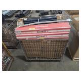 Pallet of Braided Hose and Black Iron Pipe