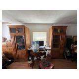 Left and Right Wooden Entertainment Storage.