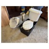 Bathroom Sink and Toilet