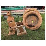 2 Large Cast Iron Planters