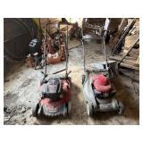 Two Push Mowers