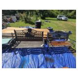 2 Decorative Outdoor Benches