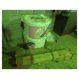 2 Rolls of Attic Insulation & Plastic Sheeting