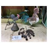 Chicken Bell, Windchime, Metal Art