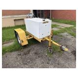 Mobile 100gal Diesel Fuel Tank Trailer