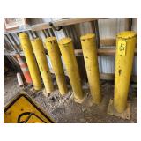 6 - Vestil Steel Tube Saftey Bollards