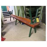 Pair of Heavy Duty Wood Top Benches