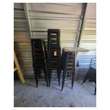 24 Metal Restaurant Bar Stools