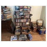 Movies on VHS and DVD
