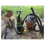 Ridgid Shop Vac + Portland Electric Power Washer