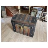 French Dome Top Steamer Trunk