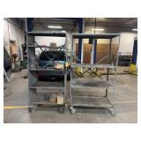 2 Rolling Shelving Carts