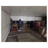 10 Empty 55 Gallon Drums & Barrel Mover
