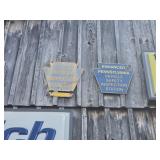 Pair of PA Inspection Station Signs