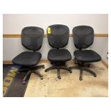 4 Rolling Office Chairs