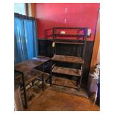 Rustic Kitchen Bakers Rack & Utility Shelf