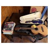 Strunal 4855 Guitar, Mendini MV-Purple Violin
