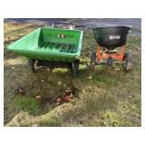 John Deere Utility Cart and Agri-Fab Spreader