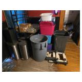 Garbage Cans, Plastic Totes, & Furniture Dollies