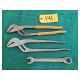Crescent Slip-Joint Pliers and Ratcheting Wrench