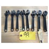8- Crescent Adjustable Wrenches