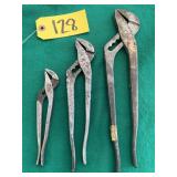 3- Crescent Crestogrip Slip Joint Utility Pliers
