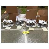 4- Thomas Kinkade Village Pieces