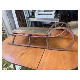 Rams Horn Wooden Cutter Sled