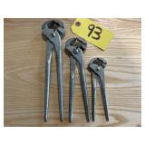 3- Crescent Nail Puller Pliers