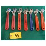 7- Crescent Adjustable Wrenches with Grip