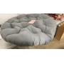 45" ROUND DOG BED (GREY)