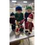 LOT OF 6 PLUSH DECORATOR SNOWMEN