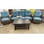 NEW SUNBRELLA 4PC ALL WEATHER PATIO SET - TEAL